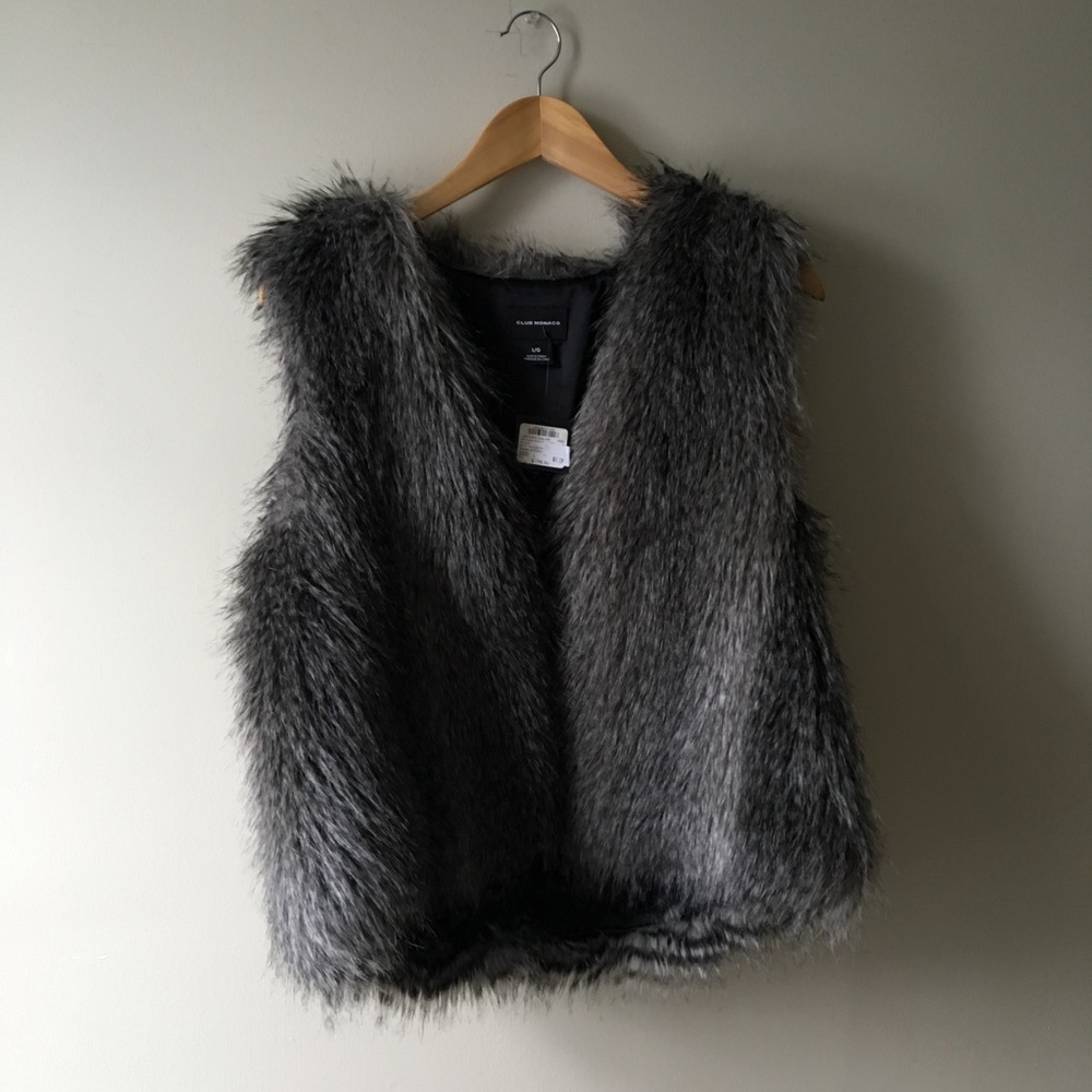 Club Monaco Matilda Faux Fur Vest